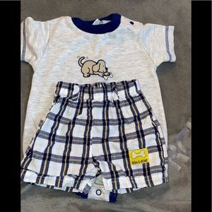 Boys 3-6 mos 2 piece outfit